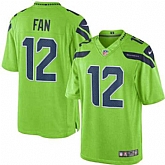 Nike Men & Women & Youth Seahawks 12 Fan Green Color Rush Limited Jersey,baseball caps,new era cap wholesale,wholesale hats